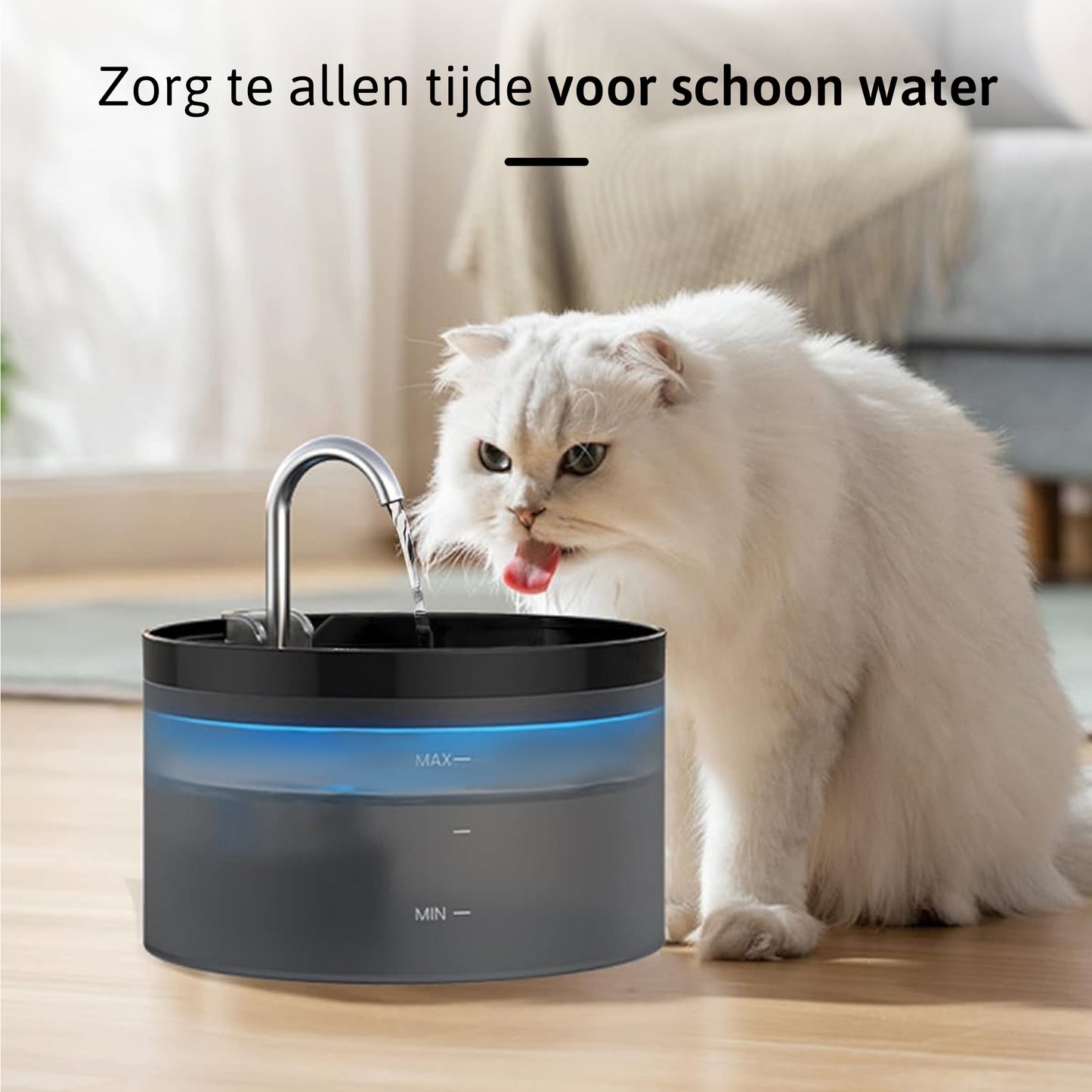 Petsy Draadloze Drinkfontein + 1 filters
